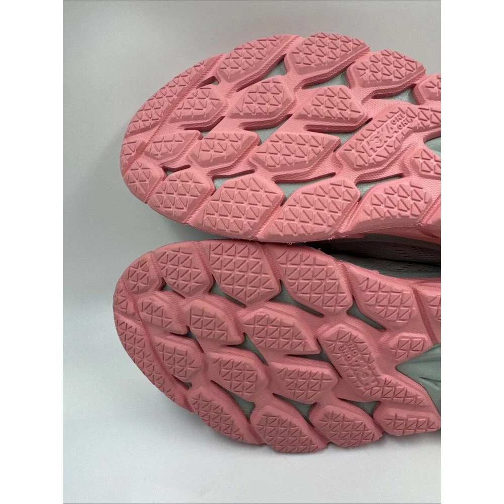 Hoka One One Women’s Clifton Edge Running Shoes Us10 Gray Pink Orange 1110511